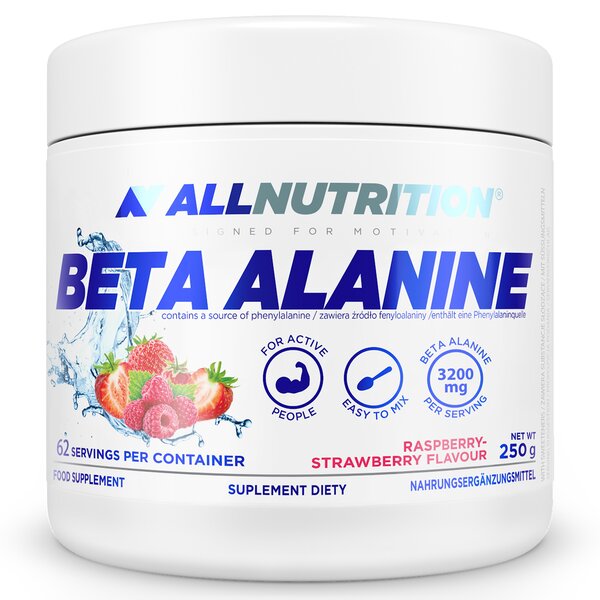 Allnutrition Beta Alanine, Raspberry Strawberry - 250g - Beta-Alanine at MySupplementShop by Allnutrition