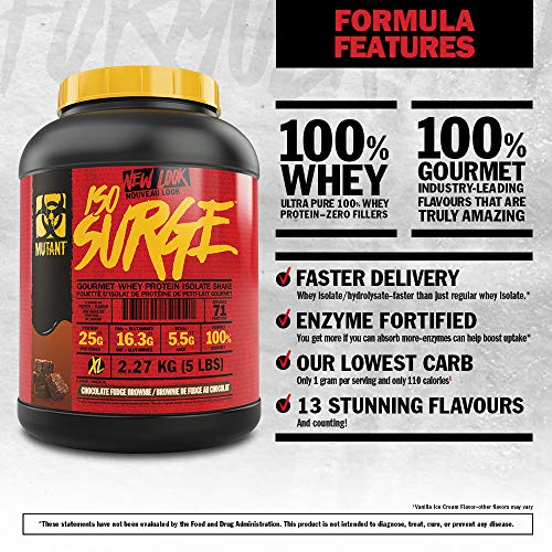 Mutant Iso Surge 2.27kg Chocolate Fudge Brownie - Protein at MySupplementShop by Mutant