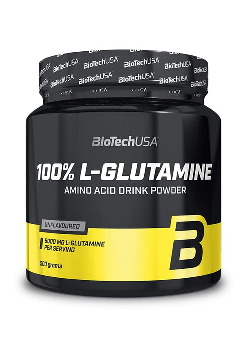 BioTechUSA 100% L-Glutamine, Unflavoured - 500 grams - L-Glutamine, Glutamine at MySupplementShop by BioTechUSA