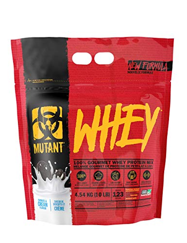 Mutant Whey - 100% Whey Protein Powder Gourmet Taste 22g of Protein 10.4 g EAAs 5 g BCAAs Fast Absorbing Easy Digesting- 4.54 kg - Cookies and Cream - Sports Nutrition at MySupplementShop by Mutant