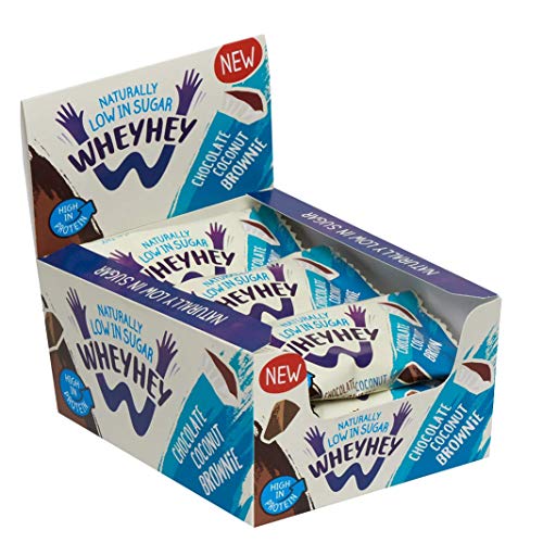 Wheyhey Brownie Bar 15x40g Chocolate Coconut - Health Foods at MySupplementShop by Wheyhey Brownie