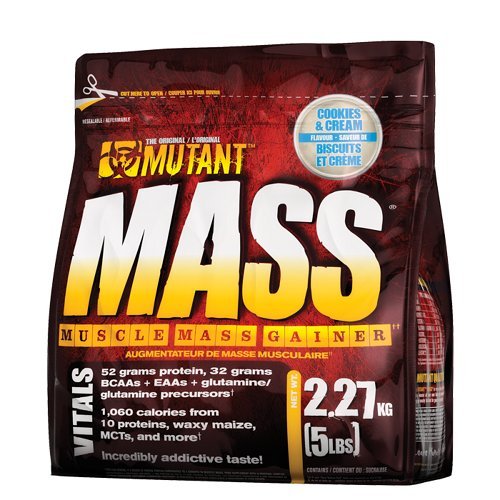 Mutant Mass 2.27kg Cookies & Cream - Weight Gainers & Carbs at MySupplementShop by Mutant