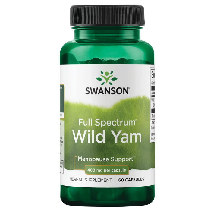 Swanson Full Spectrum Wild Yam, 400mg - 60 caps - Health and Wellbeing at MySupplementShop by Swanson