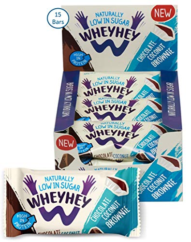 Wheyhey Brownie Bar 15x40g Chocolate Coconut - Health Foods at MySupplementShop by Wheyhey Brownie