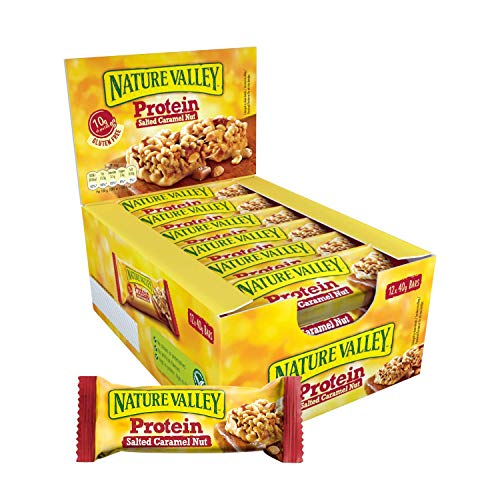 Nature Valley Proten 12x40g Salted Caramel Nut Cereal Bars - Default Title - Cereal Bars at MySupplementShop by Nature Valley