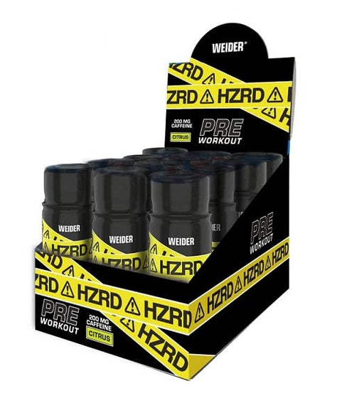 Weider HZRD Pre Workout Shot, Citrus - 12 x 60 ml. - Pre & Post Workout at MySupplementShop by Weider