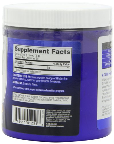 Gaspari Nutrition Glutamine 300g - L-Glutamine, Glutamine at MySupplementShop by Gaspari Nutrition