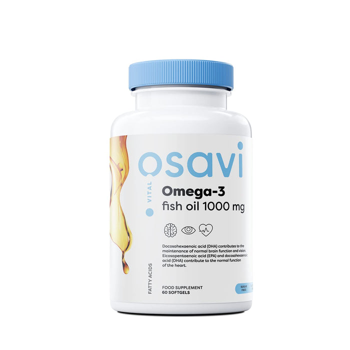 Osavi Omega-3 Fish Oil, 1000mg (Lemon) - 60 softgels - Omega-3 at MySupplementShop by Osavi