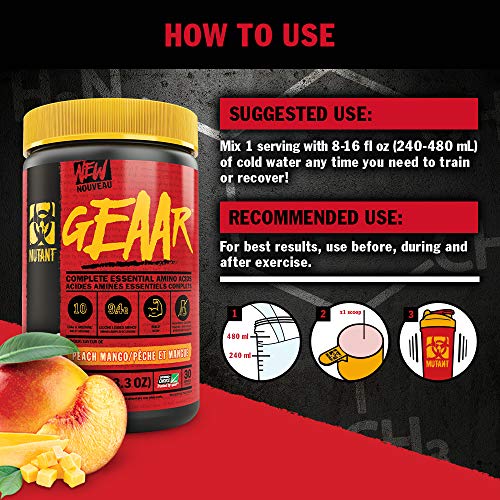 MUTANT GEAAR EAA Powder - Blue 30 Servings - Amino Acids and BCAAs at MySupplementShop by Mutant