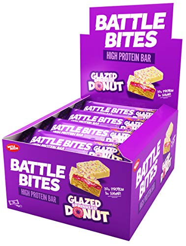 Battle Snacks Battle Bites 12x62g Sprinkled Donut - Sports Nutrition at MySupplementShop by Battle Snacks