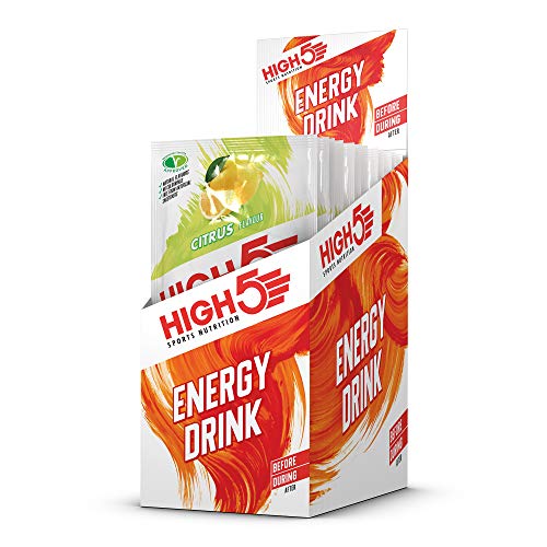 HIGH5 Energy Hydration Drink Refreshing Mix of Carbohydrates and Electrolytes (Citrus 12 x 47g) - Sports Nutrition at MySupplementShop by HIGH