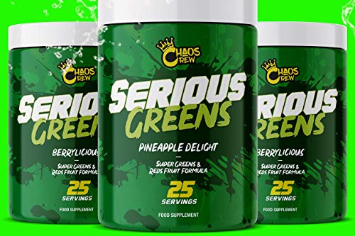 Chaos Crew Serious Greens Mixed Berry 25SR 25 Count - Default Title - Sports Nutrition at MySupplementShop by Chaos Crew