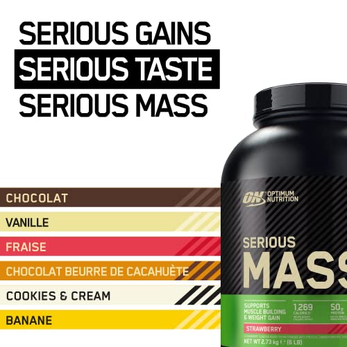 Optimum Nutrition Serious Mass Protein Powder High Calorie Weight Gainer - Whey Proteins at MySupplementShop by Optimum Nutrition