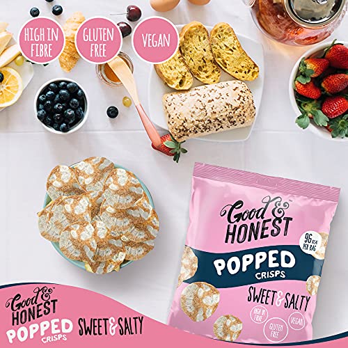 Good & Honest Popped Crisps 24x23g Sweet & Salty | High-Quality Sports Nutrition | MySupplementShop.co.uk