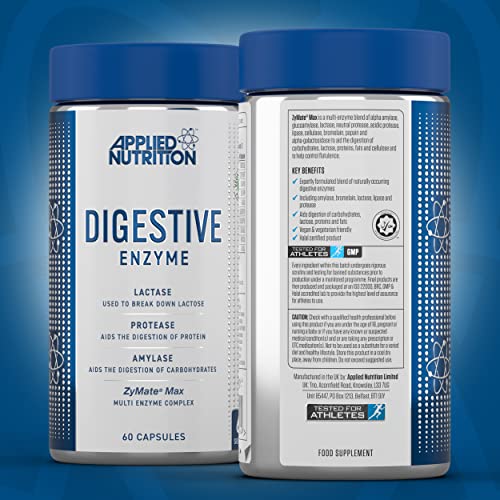 Applied Nutrition Digestive Enzyme 60Caps - Health and Wellbeing at MySupplementShop by Applied Nutrition