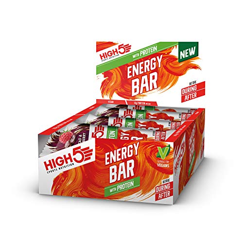 HIGH5 Energy Bar with Protein 12x50g Cacao & Raspberry - Default Title - Sports Nutrition at MySupplementShop by HIGH5