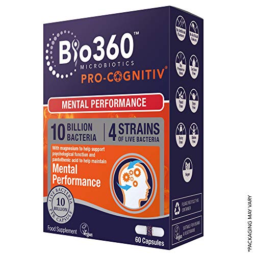 Bio360 Pro-Cognitiv (10 Billion Bacteria)|from Natures Aid|Mental Performance*|60 Capsules - Default Title - Combination Multivitamins & Minerals at MySupplementShop by natures aid