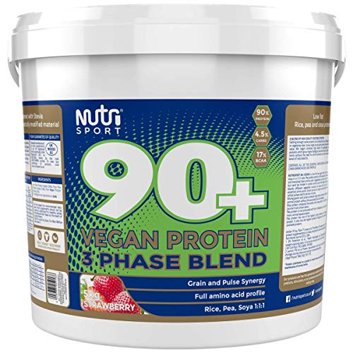 Nutrisport 90+ Vegan Protein 5kg Raspberry - Sports Nutrition at MySupplementShop by Nutrisport