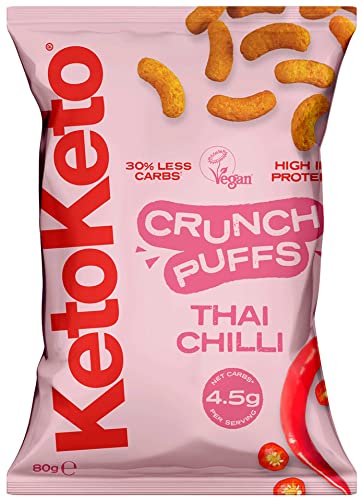 Keto Keto Low Carb Crunch Puffs 10x80g - Vegan - Health Foods at MySupplementShop by Keto Keto