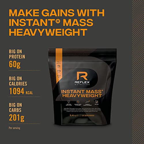 Reflex Instant Mass Heavyweight - Choc Peanut, 1000+ Cal, 60g Protein - Health Foods at MySupplementShop by Reflex Nutrition