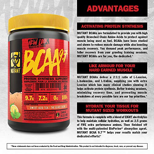 Mutant BCAA 9.7 with Micronized Amino Acid and Electrolyte Support Stack - Amino Acids and BCAAs at MySupplementShop by Mutant