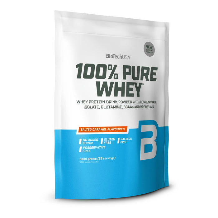 BioTechUSA 100% Pure Whey, Salted Caramel - 1000 grams - Protein at MySupplementShop by BioTechUSA