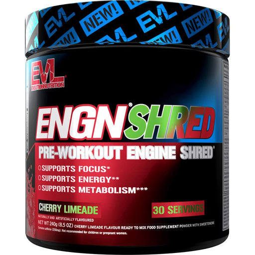 EVLution Nutrition ENGN Shred, Cherry Limeade - 249 grams - Pre & Post Workout at MySupplementShop by EVLution Nutrition