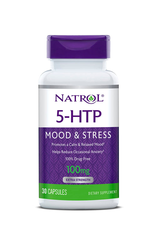 Natrol 5-HTP, 100mg - 30 caps - Health and Wellbeing at MySupplementShop by Natrol