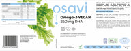 Osavi Omega-3 Vegan, 250mg DHA - 120 vegan softgels - Omega-3 at MySupplementShop by Osavi