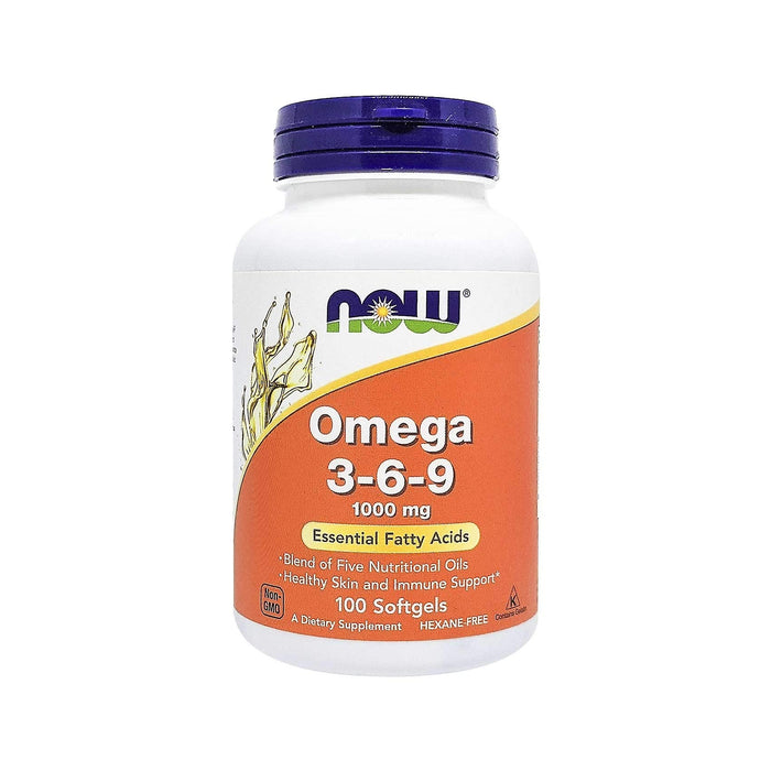 NOW Foods Omega 3-6-9, 1000mg - 100 softgel - Omegas, EFAs, CLA, Oils at MySupplementShop by NOW Foods