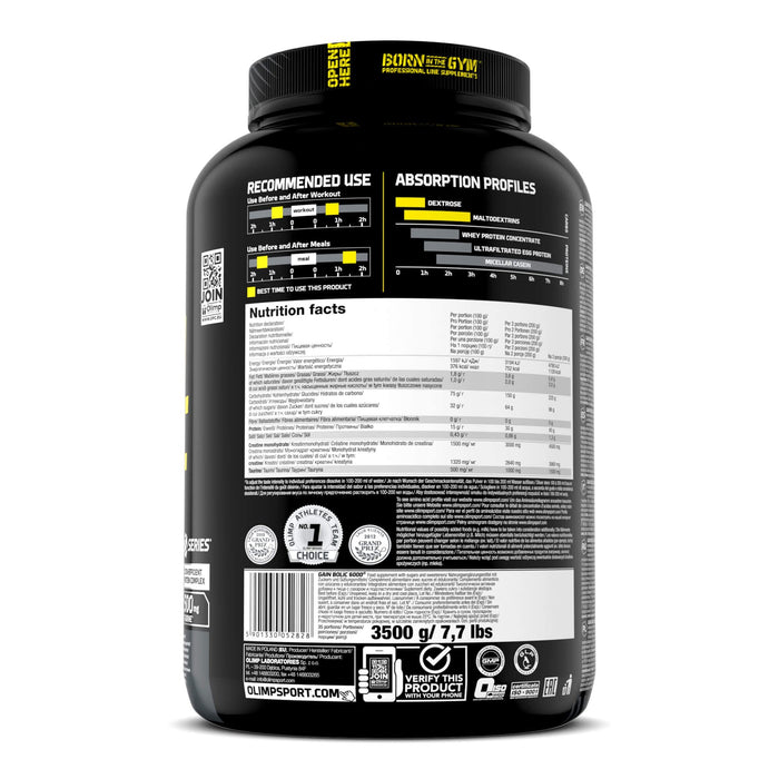 Olimp Nutrition Gain Bolic 6000, Chocolate - 3500 grams - Weight Gainers & Carbs at MySupplementShop by Olimp Nutrition