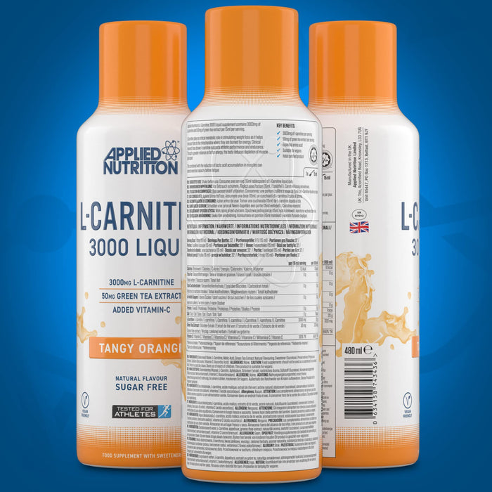 Applied Nutrition L-Carnitine 3000 Liquid 480ml - Slimming and Weight Management at MySupplementShop by Applied Nutrition