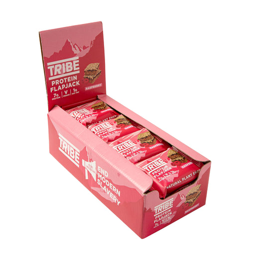 Tribe Protein Flapjack, Raspberry - 12 x 50g - Protein Bars at MySupplementShop by Tribe