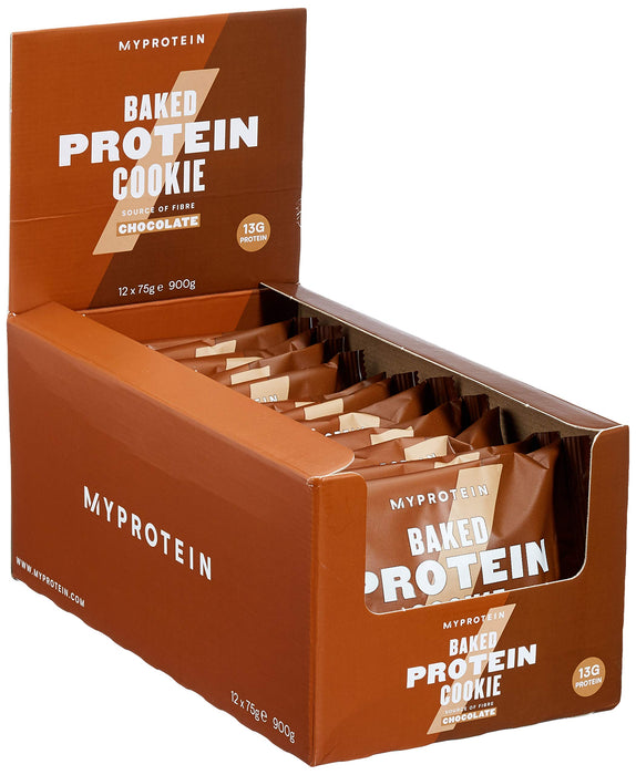 MyProtein Baked Cookie 12x75g Chocolate - Sports Supplements at MySupplementShop by MyProtein