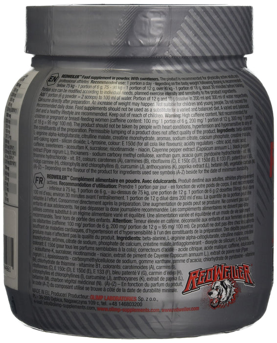 Olimp Nutrition RedWeiler, Blueberry Madness - 480 grams - Nitric Oxide Boosters at MySupplementShop by Olimp Nutrition