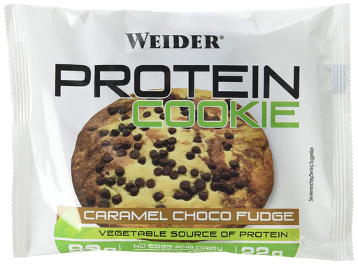 Weider Protein Cookie, Caramel Choco Fudge - 12 x 90g - Health Foods at MySupplementShop by Weider