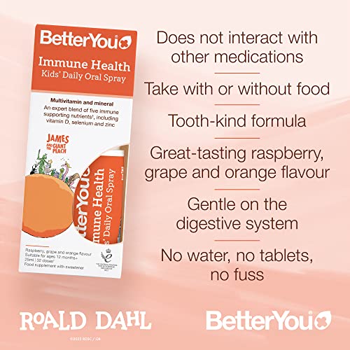 BetterYou Roald Dahl Immune Health Oral Spray 25ml - Vitamins & Minerals at MySupplementShop by BetterYou
