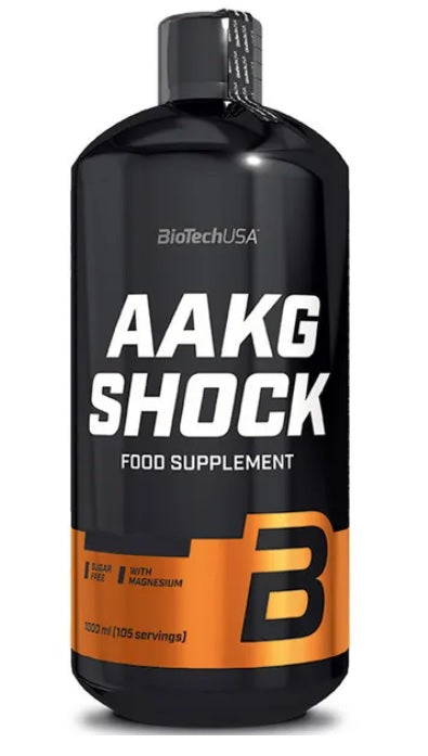 BioTechUSA AAKG Shock Extreme, Orange - 1000 ml. - Nitric Oxide Boosters at MySupplementShop by BioTechUSA
