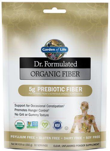 Garden of Life Dr. Formulated Organic Fiber, Unflavored - 192g - Health and Wellbeing at MySupplementShop by Garden of Life