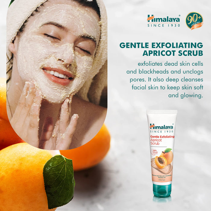 Himalaya Gentle Exfoliating Apricot Scrub - 75 ml. - Sports Supplements at MySupplementShop by Himalaya