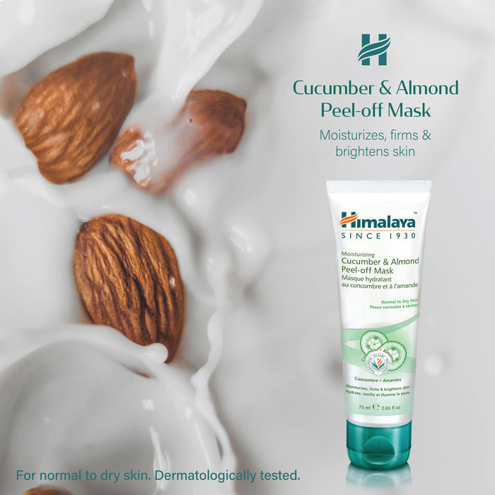 Himalaya Moisturizing Cucumber & Almond Peel-off Mask - 75 ml. - Sports Supplements at MySupplementShop by Himalaya
