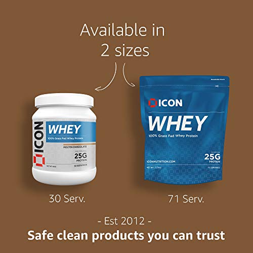 ICON Nutrition Whey Protein Powder 960g 30 Servings - Molten Chocolate - Sports Nutrition at MySupplementShop by ICON Nutrition