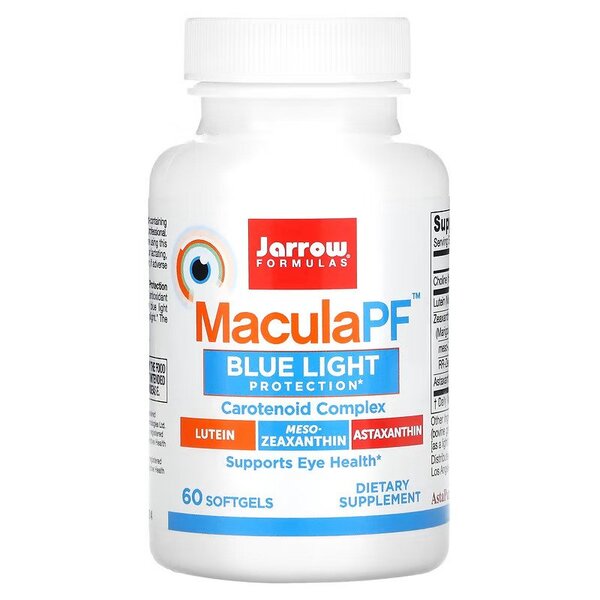 Jarrow Formulas Macula PF - 60 softgels - Health and Wellbeing at MySupplementShop by Jarrow Formulas