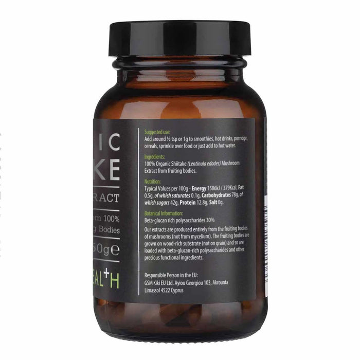 KIKI Health Shiitake Extract Powder Organic - 50g - Mushrooms at MySupplementShop by KIKI Health
