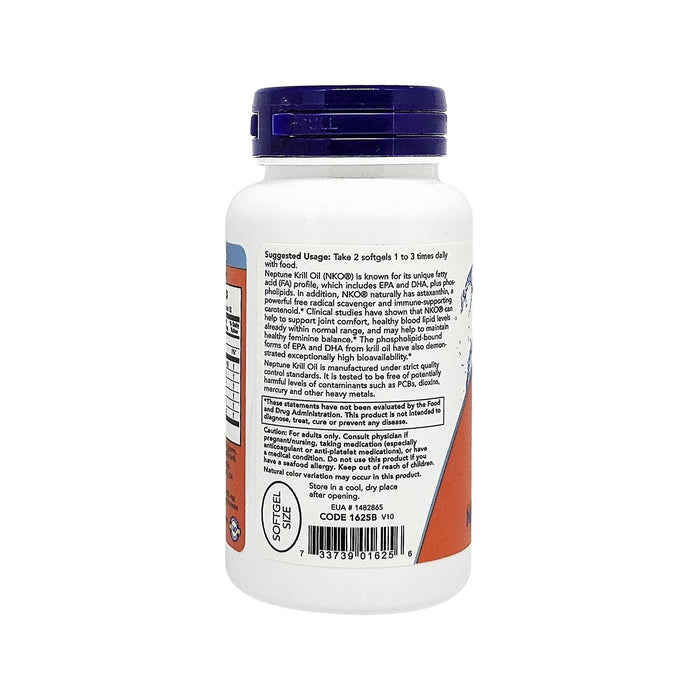 NOW Foods Neptune Krill Oil, 1000mg - 60 softgels - Joint Support at MySupplementShop by NOW Foods