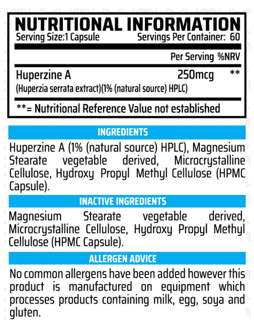 Chemical Warfare Huperzine A 120Caps - Health Foods at MySupplementShop by Chemical Warfare