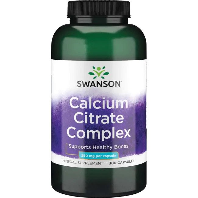 Swanson Calcium Citrate Complex, 250mg - 300 caps - Health and Wellbeing at MySupplementShop by Swanson