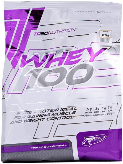 Trec Nutrition Whey 100, Vanilla - 2275 grams - Default Title - Protein at MySupplementShop by Trec Nutrition