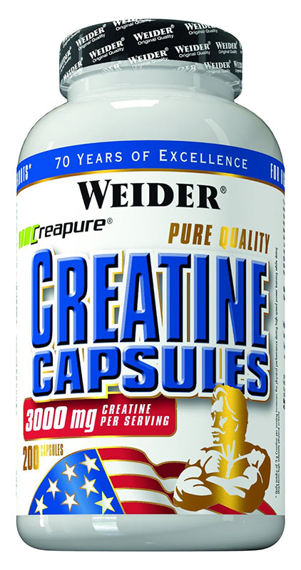 Weider Creatine Capsulesules 200 Capsules - Creatine Capsules at MySupplementShop by Weider