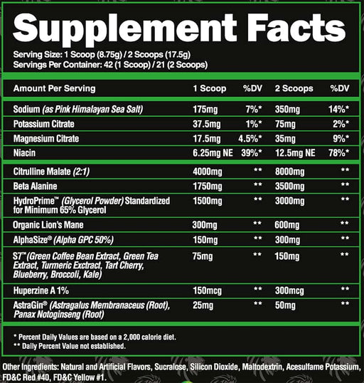 Alpha Lion SuperHuman Pump 367g Mango Veiniac - Sports Nutrition at MySupplementShop by Alpha Lion